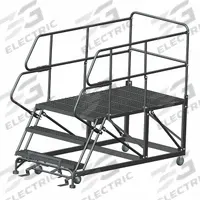 BALLYMORE Mobile Work Platform: 2.5 ft Platform Ht - Max, 36 in x 60 in, Steel, 800 lb Load Capacity (MPN SEP3-3660). Key specifications — Folding: Not Foldable; Mobility: Rolling; Brand: BALLYMORE; Color: Gray; Height Adjustability: Fixed Height; Includes Handrails: Handrails Included; Locking Mechanism: Foot-Activated Step Lock; Handrails: Includes Handrails.