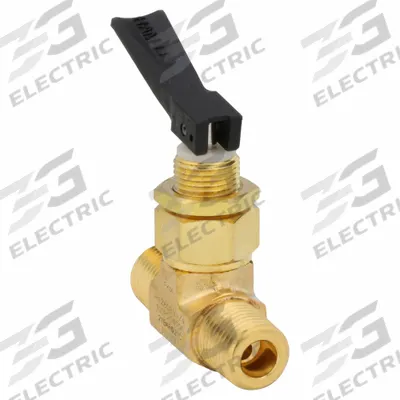 HAM-LET Manual Two-Way Ball Valve: 1/4 in Pipe Size, Brass, MNPT x MNPT - Straight-Body Toggle Valves