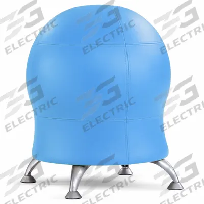 SAFCO PRODUCTS Ball Chair: 23 in Max Overall Ht, 22 1/2 in Overall Wd, Baby Blue - Active Chairs