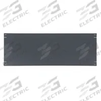 VIDEO MOUNT PRODUCTS Blank Panel: 4 Rack Units, 19 in Overall Wd, 7 in Overall Ht, 1/8 in Overall Dp (MPN ER4B). Key specifications — Brand: VIDEO MOUNT PRODUCTS; Product Type: Blank Panel; Color: Black; Material: Steel.