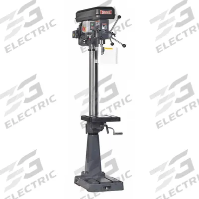 DAKE Floor Drill Press: Belt Drive, Fixed Speed, 240 RPM – 3,400 RPM - Floor Stand Drill Presses with Manual Downfeed
