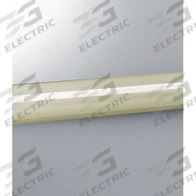 PAWLING Accent Rail: EBT-30, PVC, Eggshell, 2 in Overall Ht - PVC Crash Rails & Bumper Guards