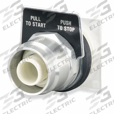 SCHNEIDER Mushroom Head Push Button: 30 mm Mounting Size, Metallic - Mushroom-Head Push-Button Operators