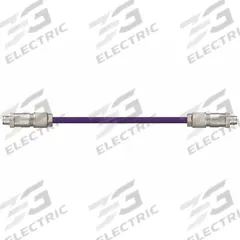 READYCABLE Ethernet Cable: Cat6a, M12 Male Straight x M12 Male Straight, 70 ft Lg, PUR, Purple, X (MPN CAT9441010-70). Key specifications — Brand: READYCABLE; Cable Jacket Color: Purple; End 1 Coding: X; End 2 Coding: X; Performance Category: Cat6a.
