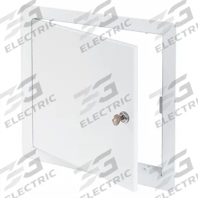 TOUGH GUY Access Door: 12 in Ht, 12 in Wd, Hidden Pin Hinge, Exposed Flange, Steel - Locking Access Doors
