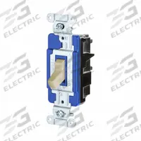 HUBBELL Wall Switch: Toggle Switch, 3-Way, Maintained, Ivory, 120/277V AC, 15 A (MPN CSB315STI). Key specifications — Illuminated: No; Voltage Rating: 120/277V AC.