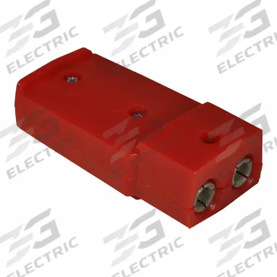 ASSOCIATED EQUIP Polarized Plug no Leads: Plug-In Booster Cables, Red, Connector/Terminals - Fleet and Vehicle Maintenance