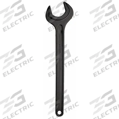 FACOM Open End Wrench: Carbon Steel, Black Oxide, 55 mm Head Size, 16 3/4 in Overall Lg - Metric, Single End, Open End Wrenches