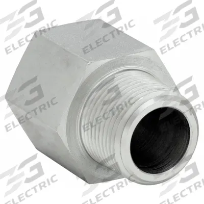 PARKER Metal Pipe Straight: Straight, Steel, 1/4 in x 1/4 in - Hydraulic Threaded Extreme-Pressure Pipe Fittings