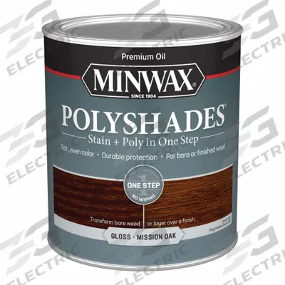 MINWAX Wood Stain: Wood Stain and Sealer, Interior, Oil, 1 qt Container Size, Wood - Combination Wood Stain & Sealers