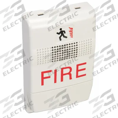 EDWARDS SIGNALING Horn: 24V DC, Horn Sound, White, Horn, 13/16 in Overall Dp - Fire Alarm Horns
