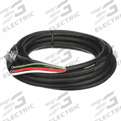 FOSTORIA Field Installed Cable Kit: 600V AC, 25 ft Cable Lg, Cable Grip/Wire Sleeves - Accessories for Portable Electric Jobsite & Garage Heaters