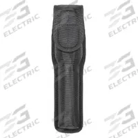 HEROS PRIDE Flashlight Pouch: Black, Nylon, Ballistic, 10 in x 3 1/4 in, Snap Closure (MPN 1070). Key specifications — attr188437: Black; attr188438: Nylon; attr188431: Flashlight Pouch.
