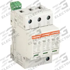 MERSEN Surge Protection Device: Three Phase, 480V AC Wye, 3 Poles, 4 Wires, L-L/L-N, 320/640 V AC (MPN STP480Y07M). Key specifications — Voltage: 480V AC Wye; Number of Wires: 4 Wires; Modes of Protection: L-N; Max. Continuing Operating Voltage: 320/640 V AC; Voltage Protection Rating: 2500V (L-L); Short Circuit Current Rating: 200kA; Filtering: No; Includes: Form C Dry Contact.