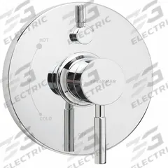 SPEAKMAN Shower Valve and Trim: Compatible Product Type Neo Shower Faucet Valves, Circle Trim Plate (MPN SM-1400-P). Key specifications — Compatible Product Type: Neo Shower Faucet Valves; Brand: SPEAKMAN; Trim Plate Material: Plastic; Product Type: Tub and Shower Valve; Trim Plate Shape: Circle; Handle Material: Zinc; Trim Finish/Color: Chrome.
