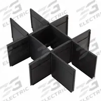 MILWAUKEE PACKOUT Drawer Divider Kit: 16 5/16 in W x 5 in H x 12 1/2 in L, Plastic, Black (MPN 48-22-8472). Key specifications — attr1120253: MILWAUKEE; attr1120269: 60RK01; attr1120286: 48-22-8442; attr1120340: Plastic; attr1120341: Black; attr1120220: (6) Small Dividers.