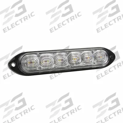 GROTE Strobe Light: Strobe, Amber/Red, 1 in Overall Wd, 1/2 in Overall Ht, LED - Vehicle Perimeter Flashing Warning Lights