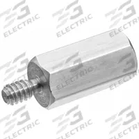 Hex Standoff: Male x Female, M4x0.70 Thread Sz, 20 mm Lg, Hex, Aluminum, Plain, 8 mm Hex Wd, 6H (MPN ZSNDF-135). Key specifications — Brand: USA INDUSTRIALS.