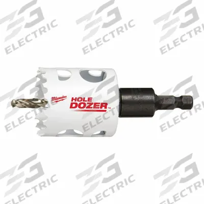MILWAUKEE Hole Saw: 1 3/4 in Saw Dia., 8 Teeth per Inch, 1 13/16 in Max. Cutting Dp - Multi-Material-Cutting Hole Saws with Attached Arbor