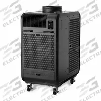 MOVINCOOL Portable Air Conditioner: 2,000 sq ft – 2,500 sq ft, 60,000 BtuH, 460V AC, Cooling Only (MPN Climate Pro K63e). Key specifications — Compatible Location: Indoor; Voltage: 460V AC; Includes Air Filter: Air Filter Included; Brand: MOVINCOOL.