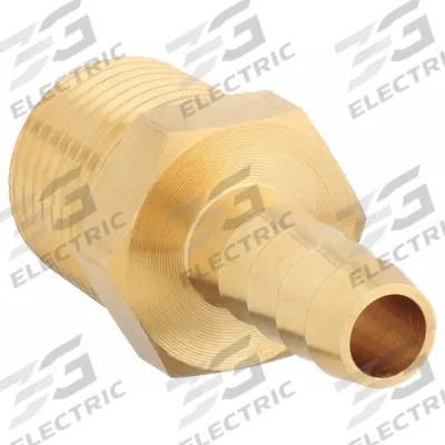 APPROVED VENDOR Barbed Hose Fitting: For 3/8 in Hose I.D., Hose Barb x NPT, Male x Male - Brass Multipurpose (Air, Water, Chemical) Rigid Barbed Hose Fittings