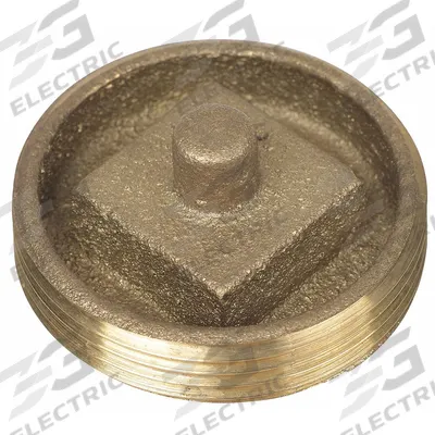 OATEY Plug: Slot Drive Plug, 1 1/2 in, NPT Threaded, Brass (MPN 42740) - Threaded High-Pressure Pipe Fittings
