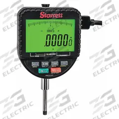 STARRETT Backlit Digital Indicator with Replaceable Back: 0 in to 1 in /0 mm to 25 mm, Inch/Metric (MPN 2700-801). Key specifications — attr1184065: STARRETT; attr1184072: +/- 2; attr1184084: 2.5 in.