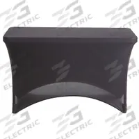 ICEBERG Table Cover: Rectangle, Black, 48 in Overall Lg, 24 in Overall Wd, Fabric (MPN 16511). Key specifications — Material: Fabric; Brand: ICEBERG.