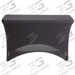 ICEBERG Table Cover: Rectangle, Black, 48 in Overall Lg, 24 in Overall Wd, Fabric (MPN 16511). Key specifications — Material: Fabric; Brand: ICEBERG.