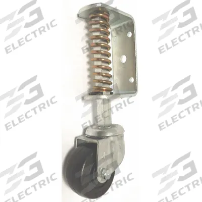 PAYSON CASTERS, INC Side Mount Caster: Swivel, Rubber, 3 in Wheel Dia. - Side-Mount Casters