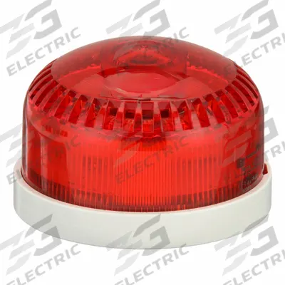 FEDERAL SIGNAL Beacon Warning Sounder Light: 120 to 240V AC/12 to 24V AC/DC - Tone Alarms with Multimode Light