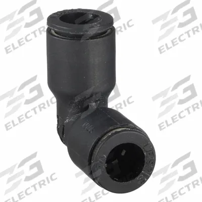 LEGRIS Push-Fit Elbow Fitting: 4 mm OD x 6 mm OD Size, Push-to-Connect x Push-to-Connect - Nylon & Nickel-Plated Brass Tube Fittings