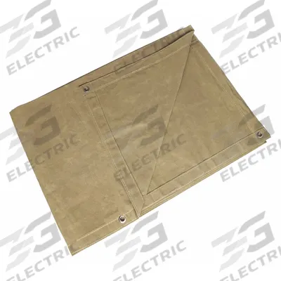APPROVED VENDOR Tarp: 23.5 ft Lg, 15.5 ft Wd, Heavy Duty, 20 mil, Cotton Canvas, Green - Canvas Tarps