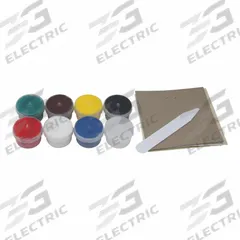 RESTOR-IT Furniture and Fabric Repair Kit: Black/Blue/Brown/Green/Red/White/Yellow (MPN 18084). Key specifications — Compatible with Product Type: Paneling; Includes: Directions; Product Type: Furniture and Fabric Repair Kit; Color: Black/Blue/Brown/Green/Red/White/Yellow; Brand: RESTOR-IT.