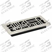 Floor Register: Floor, 11 1/2 in H, 5 1/2 in W, Decorative, Brushed, Nickel, Steel Grille, One-Way (MPN ADH410-NKL). Key specifications — Adjustable Blades: No; Brand: DECOR GRATES; Airflow Directions: One-Way; Grille Color: Nickel.