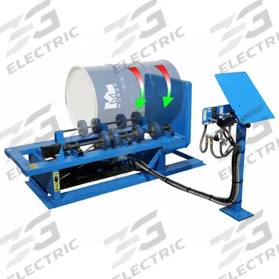 MORSE Drum Roller: 208V @ 3.1A/230V @ 3A/460V @ 1.5A, TEFC, 1 hp HP, Hydraulic Lift - Drum Roller Mixers