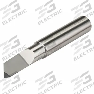 MICRO 100 Boring Bar: Helical Back Rake, 1/4 in Shank Dia., Bright (Uncoated) - Machining