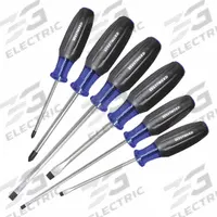 WESTWARD Magnetized Tip Screwdriver Set: 1-10 Pieces, 6 Pieces, Phillips/Slotted Tip, Cushion Grip (MPN 401L74). Key specifications — attr1205274: WESTWARD; attr1205269: #1.