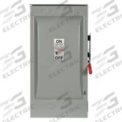 SIEMENS Safety Switch: Fusible, 200 A, Single Phase, 240V AC, Galvanized Steel, Indoor/Outdoor (MPN HF224NR). Key specifications — Brand: SIEMENS.