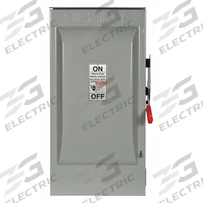 Siemens Safety Switch: Fusible, 200 A, Single Phase, 240V AC, Galvanized Steel - Fusible Safety Switches