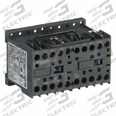 SCHNEIDER Miniature IEC Magnetic Contactor: Reversing, 3 Poles, 3NO Contacts, 6 A - Miniature, Reversing IEC Contactors
