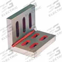 SUBURBAN Angle Plate: Cast Iron, 10 in L x 6 in W x 8 in H, 0.002 in Square & Parallel, Machined (MPN SAO-100806). Key specifications — Hole Style: (13) 11/16 in; Parallelism: 0.002 in; Brand: SUBURBAN; Flatness: 0.002 in.