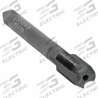 CLEVELAND Spiral Point Tap: 1/2"-20 UNF, 2B, 3 Flute, Plug Chamfer, Black Oxide Cobalt (MPN C86223) - Spiral-Point Taps for Steel & Stainless Steel