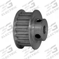DAYTON Timing Pulley: Curvilinear, Fixed, For HTD Timing Belt Section, For 9 mm Belt Wd, 18 Teeth (MPN 18-5M09-6FA3). Key specifications — Brand: DAYTON; Finish: Clear Anodized; For Belt Series: Powerhouse®.
