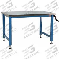 BENCHPRO Workbench: Adj Ht, Stainless Steel, 72 in x 36 in, 1,000 lb Overall Load Capacity, Blue (MPN AMN3672). Key specifications — Brand: BENCHPRO.