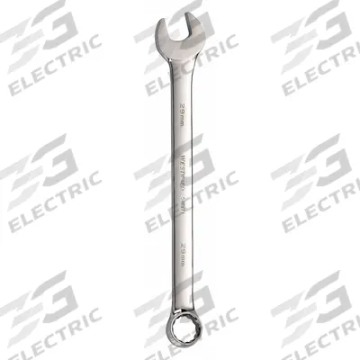 WESTWARD Combination Wrench: Alloy Steel, Chrome, 29 mm Head Size, 16 1/4 in Overall Lg - Metric 12-Point Combination Wrenches