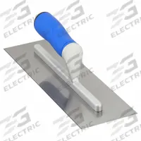 WESTWARD Square-End Finishing Trowel: Blade Material Carbon Steel, Blade Shape Square, 4 in Blade Wd (MPN 13A736). Key specifications — attr1008665: Ergonomic; attr1005004: WESTWARD; attr1008664: ErgoSoft.