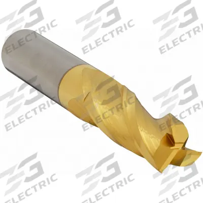 APPROVED VENDOR Square End Mill: Carbide, TiN Coated, 3 Flute, 1/4" Mill Dia, 3/4" LOC - General Purpose Carbide Square End Mills