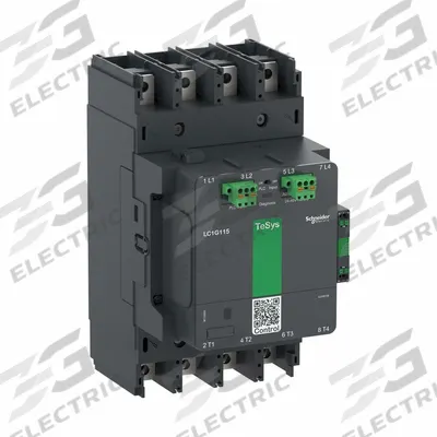 SCHNEIDER Contactor: 4 Poles, 4NO Contacts, 150 A - Non-Reversing IEC Contactors