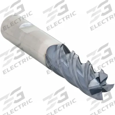 WIDIA HANITA Square End Mill: Carbide, AlTiN Coated, 4 Flute, 5/8" Mill Dia, 3/4" LOC - Fast-Cutting Carbide Square End Mills for Steel & Cast Iron